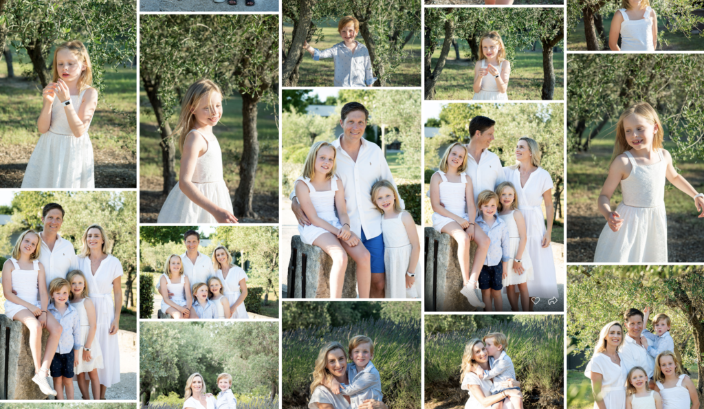 family photoshoot at your villa rental in provence